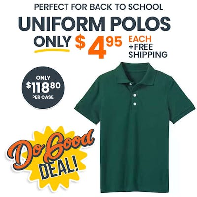 Unisex Uniform Polos - Extra Small, Hunter Green, Short Sleeve