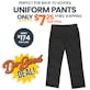 Boys' Chino Uniform Pants - Black, 20