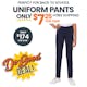 Girl's Super Stretch Skinny Uniform Pants - Navy, 12 (1 of 2)