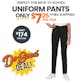 Girl's Super Stretch Skinny Uniform Pants - Black, Size 6