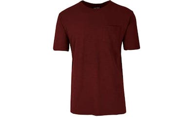 Men's Slub Tees - Maroon, Small