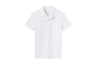 Uniform Polos - Small, White, Short Sleeve