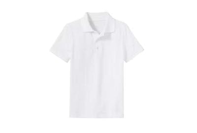 Uniform Polos - Extra Large, White, Short Sleeve