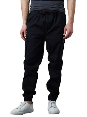 Boys' Slim Cargo Joggers - Black, S-XL