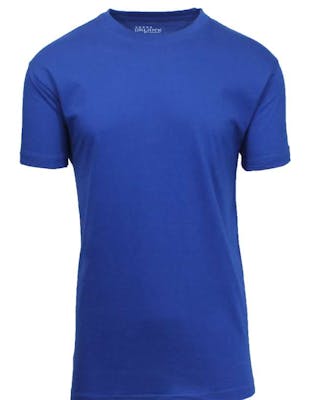 Men's Crew Neck Tees - Royal, Small