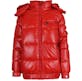 Women's Fashion Bubble Jackets - Red, S-XL