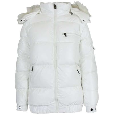 Women's Fashion Bubble Jackets - White, S-XL