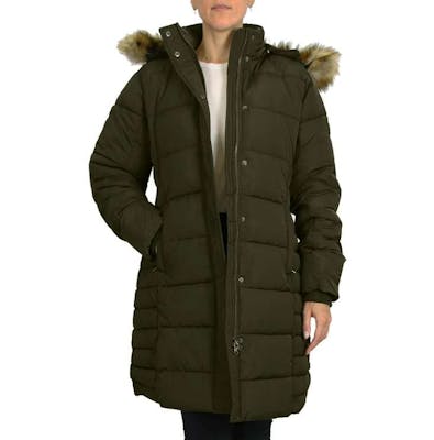 Women's Snorkel Parka Coats - Olive, S-XL