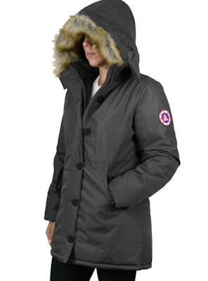 Women's Snorkel Parka Jackets - Charcoal, S-XL