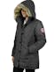 Women's Snorkel Parka Jackets - Charcoal, S-XL