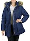 Women's Parka Jackets - Navy, S-XL