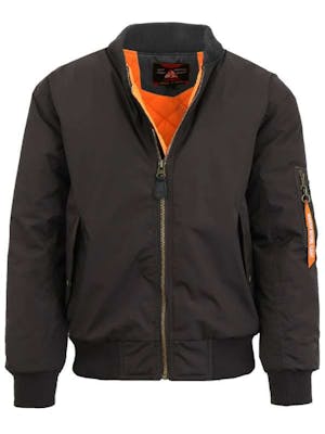 Men's Bomber Jackets, Black, S-2XL