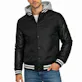 Men's Varsity Jacket - Size S-3XL, Black