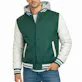 Men's Varsity Jacket - Size S-3XL, Green