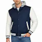 Men's Varsity Jacket - Size S-3XL, Navy