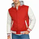 Men's Varsity Jacket - Size S-3XL, Red