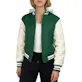 Women's Varsity Jacket - Size S-XL, Green