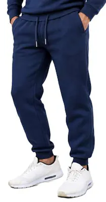 Men's Heavyweight Fleece Joggers - Size S-2XL, Navy