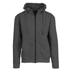 Men's Fleece Zip Hoodie Jackets - Charcoal, M-2X image number null