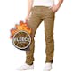 Fleece-Lined Stretch Chino Pants - Timber, Size 30-40, 31" Inseam
