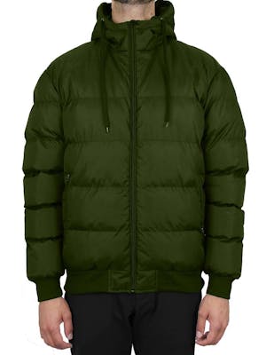 Men's Heavyweight Bubble Bomber Jackets - Olive, S-2X