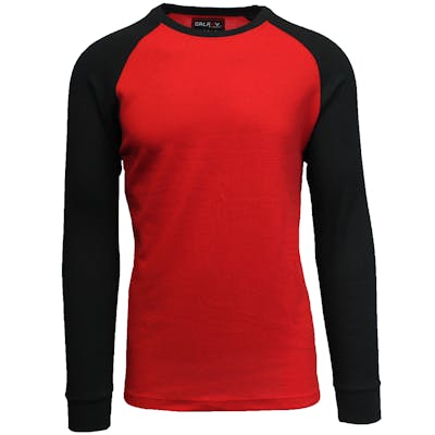 Men's Thermal Shirts - Red/Black, S-XL