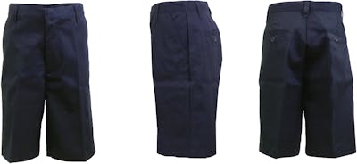 Boys' Uniform Shorts - Size 10, Navy, Flat Front