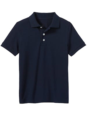 Boys' Uniform Polos - Medium, Navy, Short Sleeve