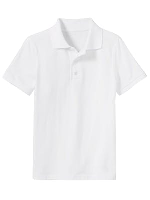 Uniform Polos - Large, White, Short Sleeve