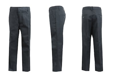 Boys' Uniform Pants - Size 8, Grey, Flat Front