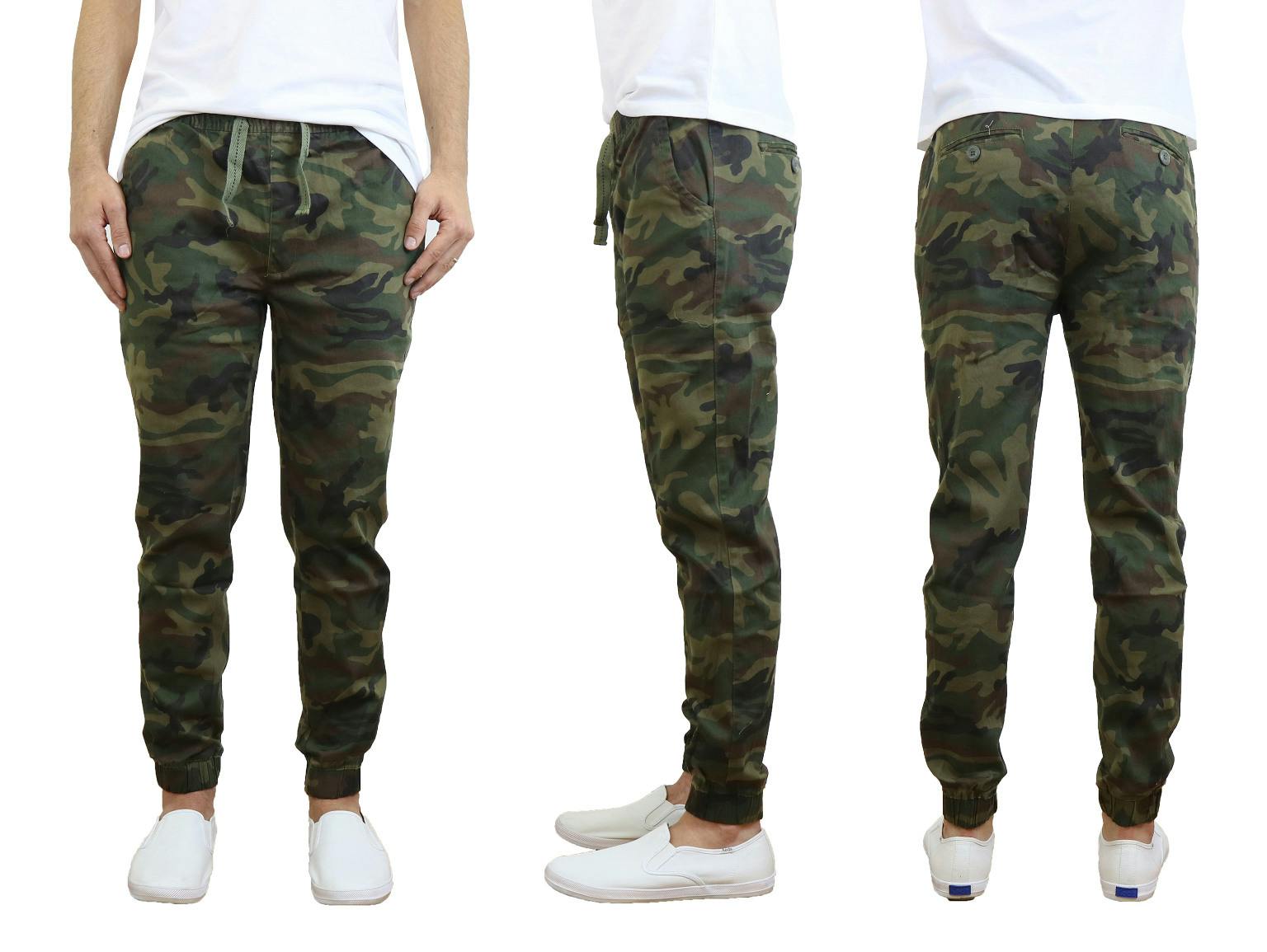 men's stretch twill joggers