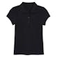 Girls' Uniform Polos - XL, Black, Short Sleeve
