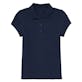 Girls' Uniform Polos - Navy, 2XL, Short Sleeve