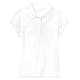 Girls' Uniform Polos - White, Large, Short Sleeve (2 of 2)