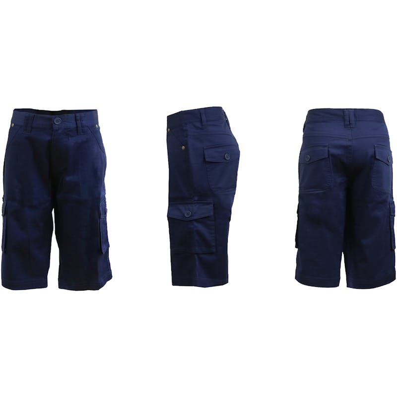 Boys' Navy Cargo Shorts - Sizes 8-20