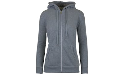 Women's Full Zip Hoodies - S-2X, Charcoal