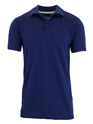 Men's Dry Fit Polo Shirts - Navy, S-2XL, Moisture-Wicking