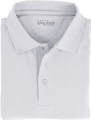 Adult Uniform Polo Shirts - White, Short Sleeve, Size M - 2X