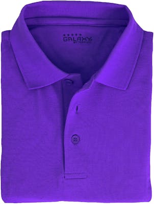 Adult Uniform Polo Shirts - Grape, Short Sleeve, Size M - 2X