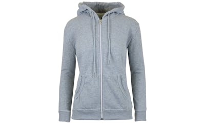 Women's Full Zip Hoodies - S-2X, Heather Gray