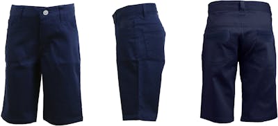 Junior Girls' Uniform Shorts - Size 11/12, Navy