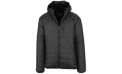 Men's Puffer Jackets - S-2X, Black, Sherpa-Lined