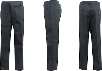 Boys' Uniform Pants - Size 18, Grey, Flat Front