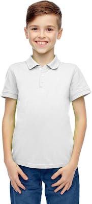 Toddlers Uniform Polo Shirts - White, Short Sleeve, Size 2T - 4T