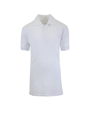 Boys' School Uniform Polo Shirts - Size 7, White