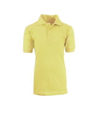 Boys' School Uniform Polo Shirts - Size 10, Yellow