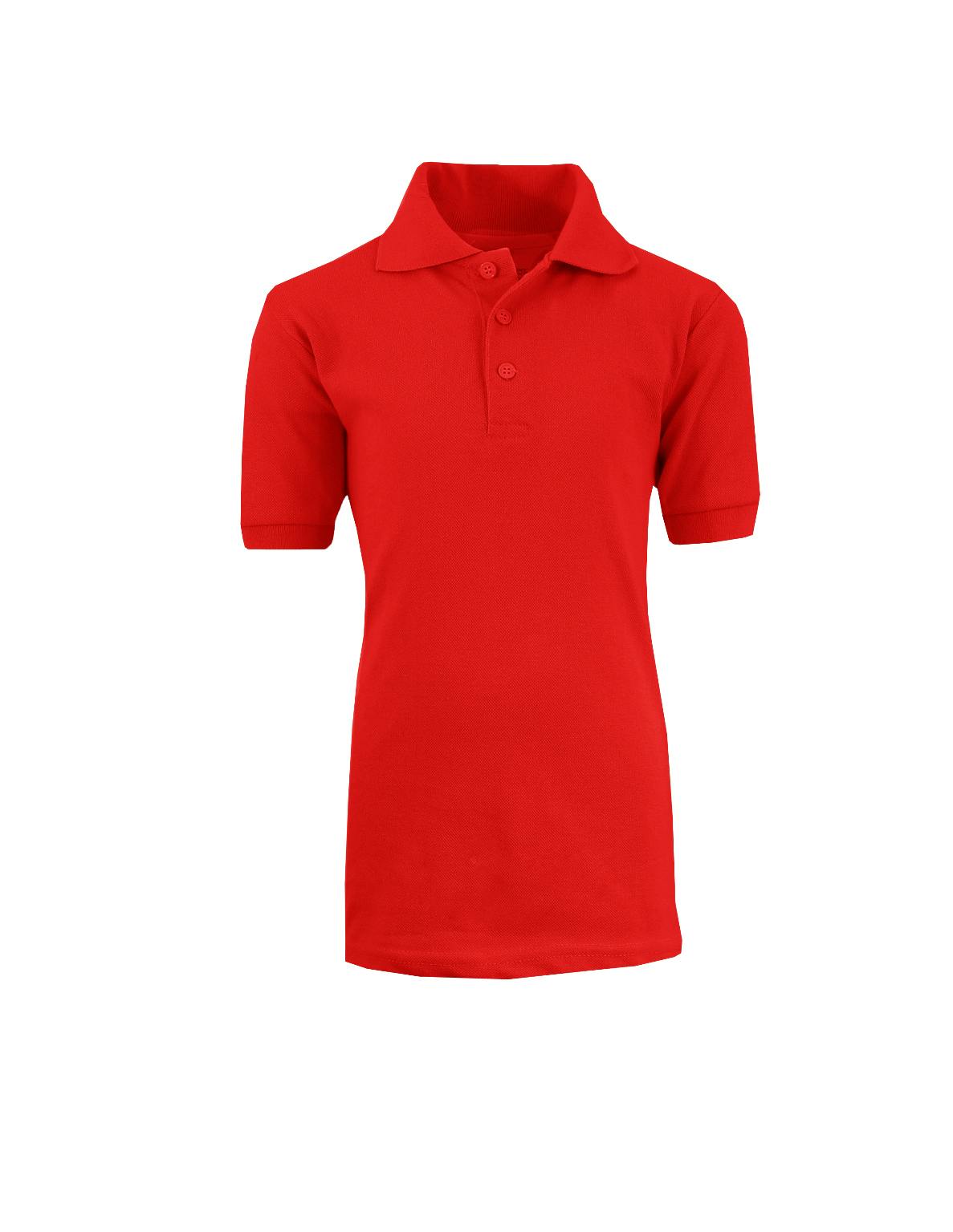 red school uniform shirts