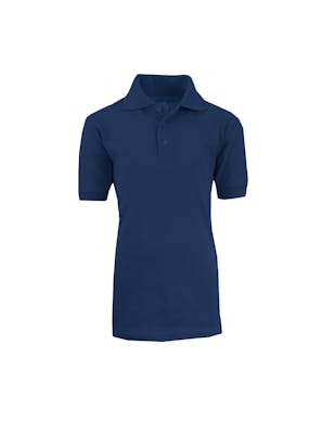 Boys' Uniform Polo Shirts - Navy, Short Sleeve, Size 20