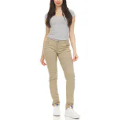 Girls' Super Stretch Pants - Khaki, Skinny Leg, Size 20