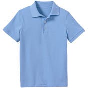 Boys' Uniform Polos - XS, Lt. Blue, Short Sleeve